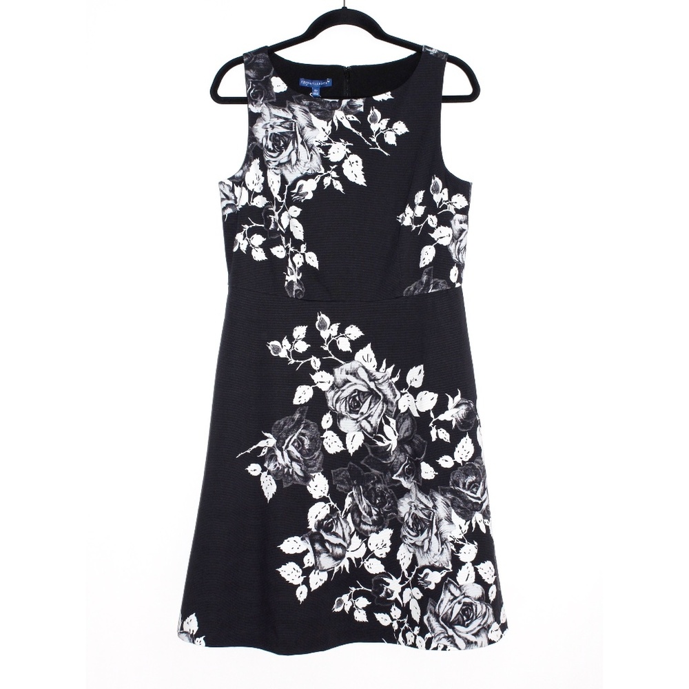 Talbots rsvp Floral Print Bateau Neck Dress